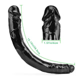 Charger l&#39;image dans la galerie, Black Double Dildo 15 inch Long Sex Toy