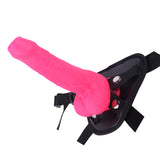 画像をギャラリー ビューアにロード Pink Silicone Dildo Strap on Uncircumcised