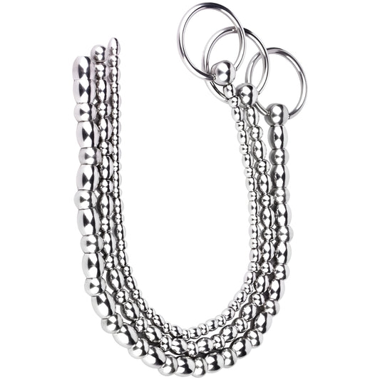 Pull Ring Irregular Prostate Bead Penis Plug