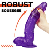 Load image into Gallery viewer, Big thick purple dildo