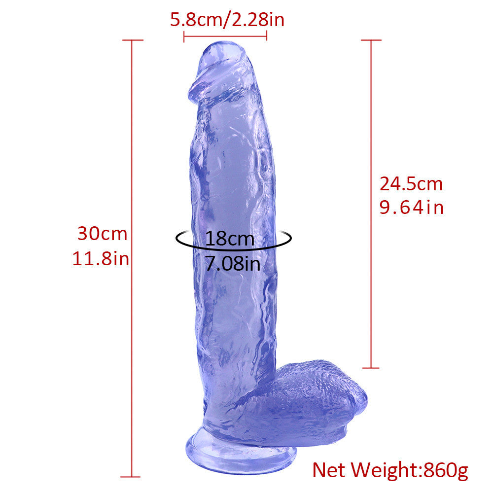 Big thick blue dildo