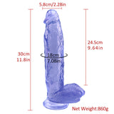 Charger l&#39;image dans la galerie, Big thick blue dildo