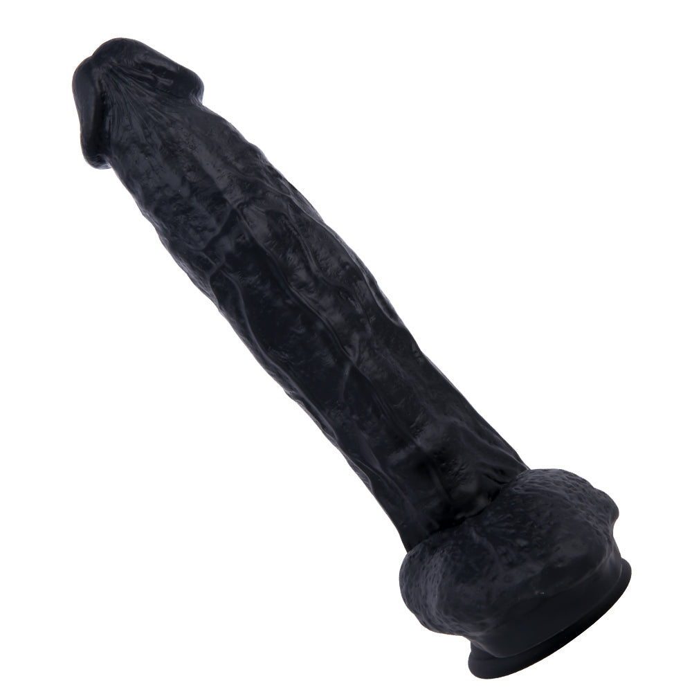 10 Inch Black Large Silicone Dildo