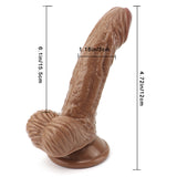 画像をギャラリー ビューアにロード Brown curved dildo