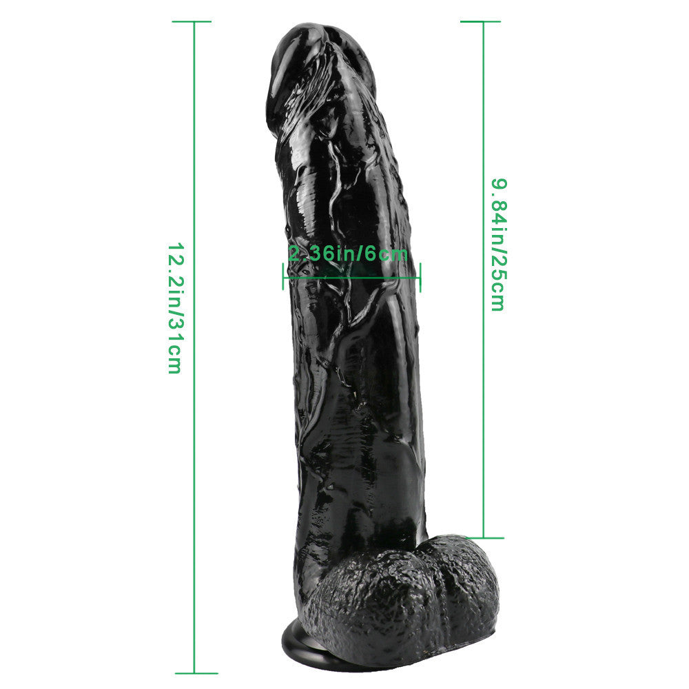 Huge Black Dildo 12 Inch Giant