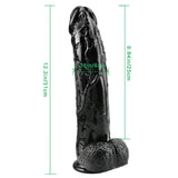 画像をギャラリー ビューアにロード huge black dildo 12 inch Giant