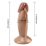 Load image into Gallery viewer, Short rough brown dildo