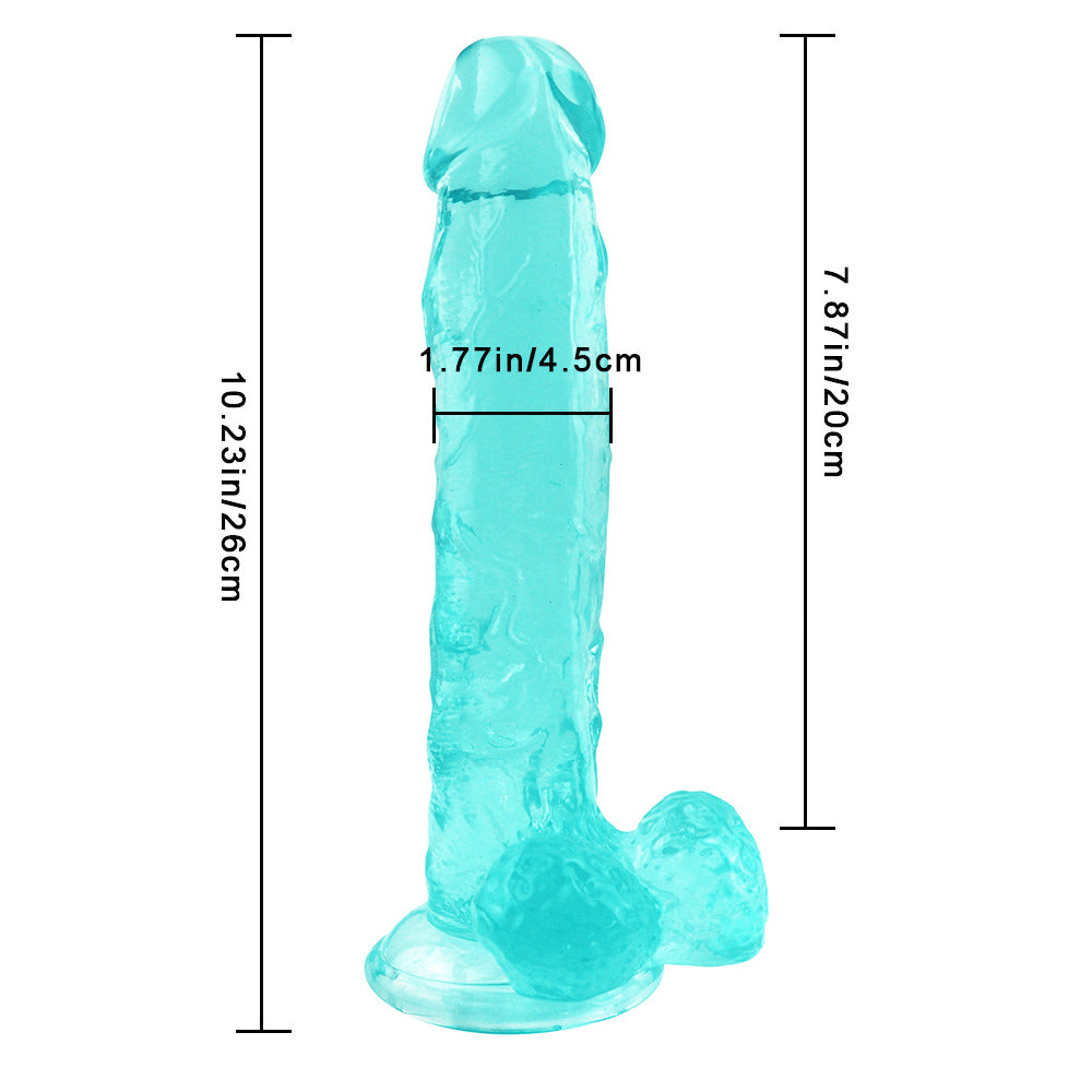 10 inch green dildo