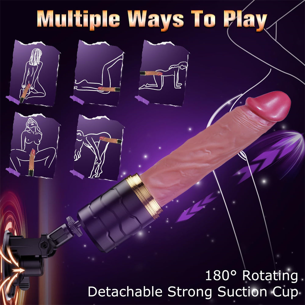 Remote Thrusting Realistic Dildo Sex Machine