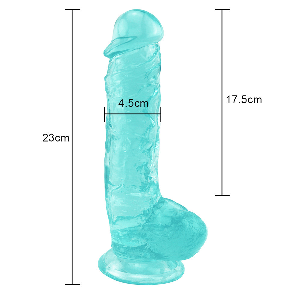 9 Inch green dildo