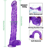 Load image into Gallery viewer, Anal purple dildo