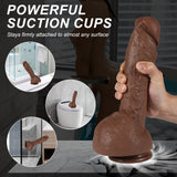 画像をギャラリー ビューアにロード G Spot Thrill up Brown Realistic Dildo