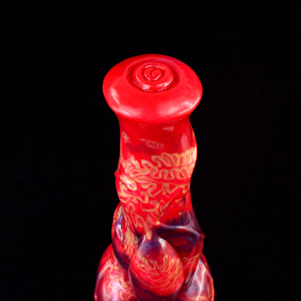 9 Inch Silicone Knot Flame Horse Dildo