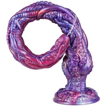 19.88-inch Purple Fantasy Tentacle Ejaculating Dildo