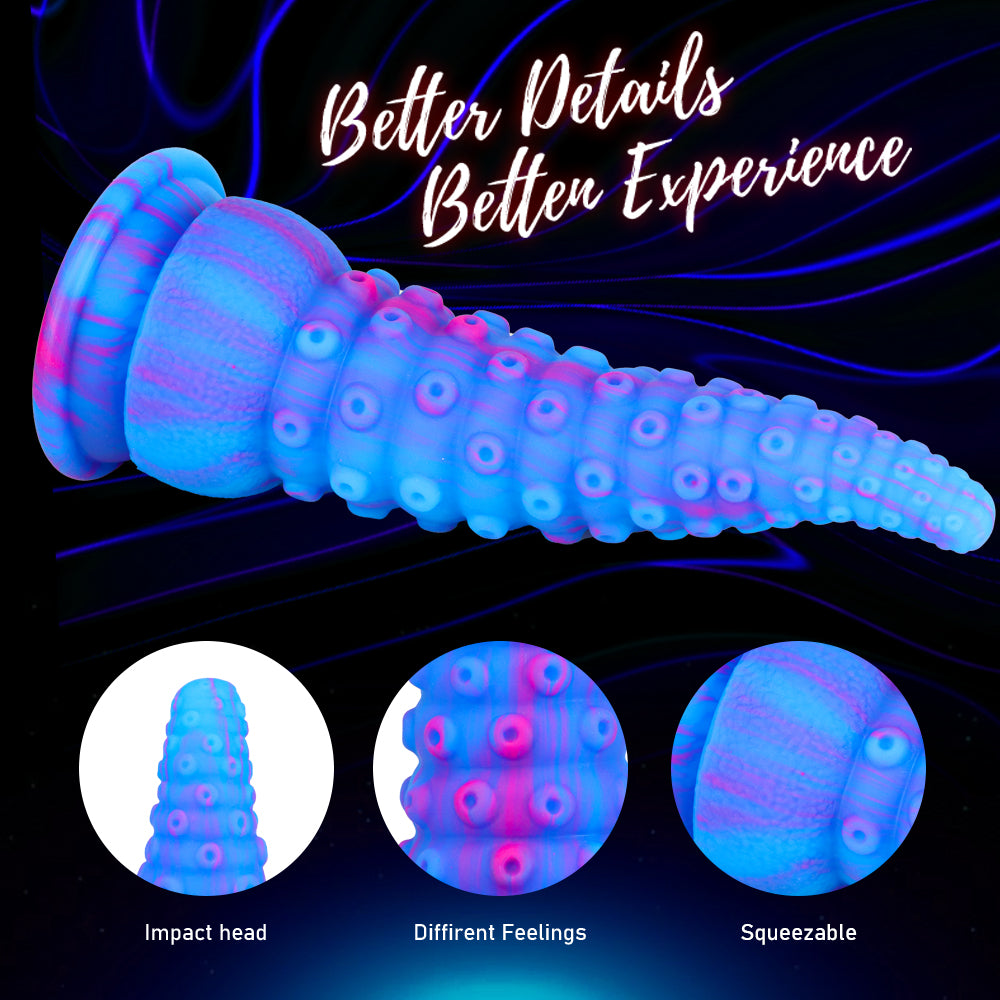 Blue Octopus Tentacle Anal Dildo