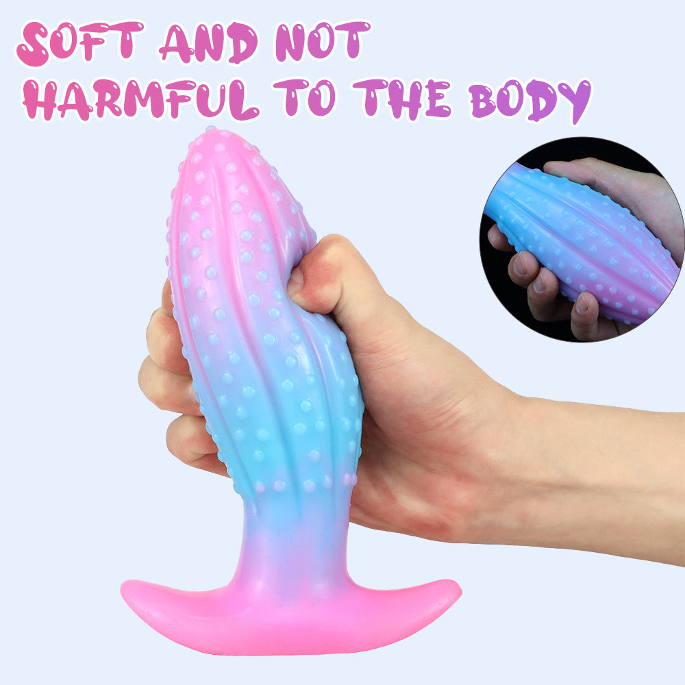 Cactus Glow In The Dark Silicone Anal Dildo