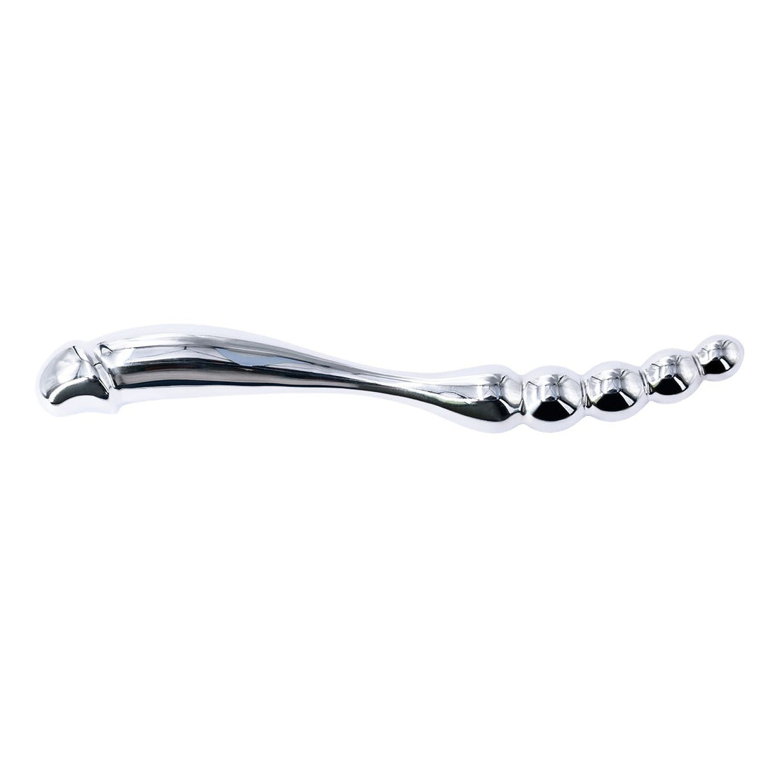 Stainless Steel Double Ended Anal Plug with Bead