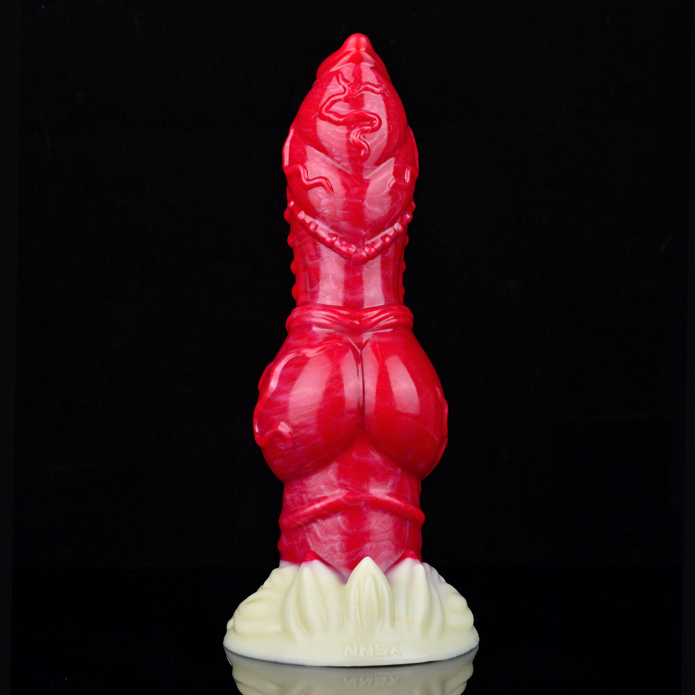 9 Inch Realistic Vein Red Fantasy Dog Dildo