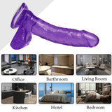 画像をギャラリー ビューアにロード 7 inch purple dildo