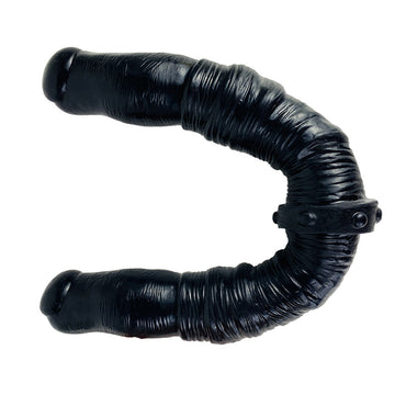 15.35 Inch Black Double-Ended Dildo For Lesbian