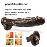 Charger l&#39;image dans la galerie, 10 inch crooked mouth coffee dildo