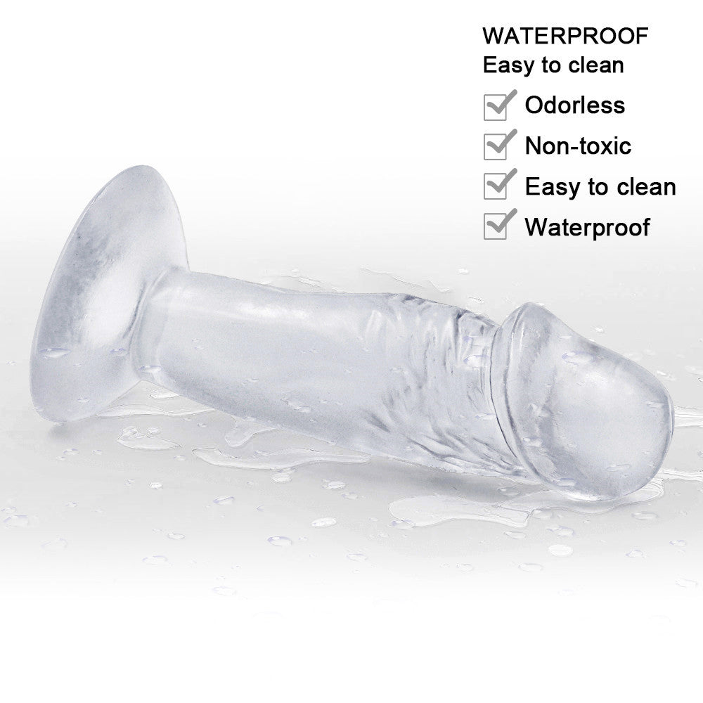 Mini Dildo 4 Inch Clear Jelly