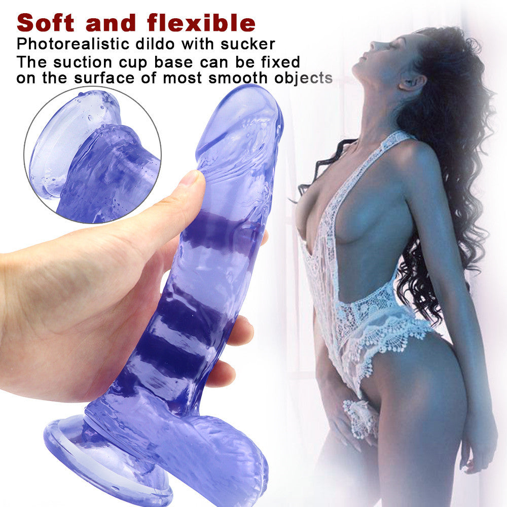 7 inch blue dildo