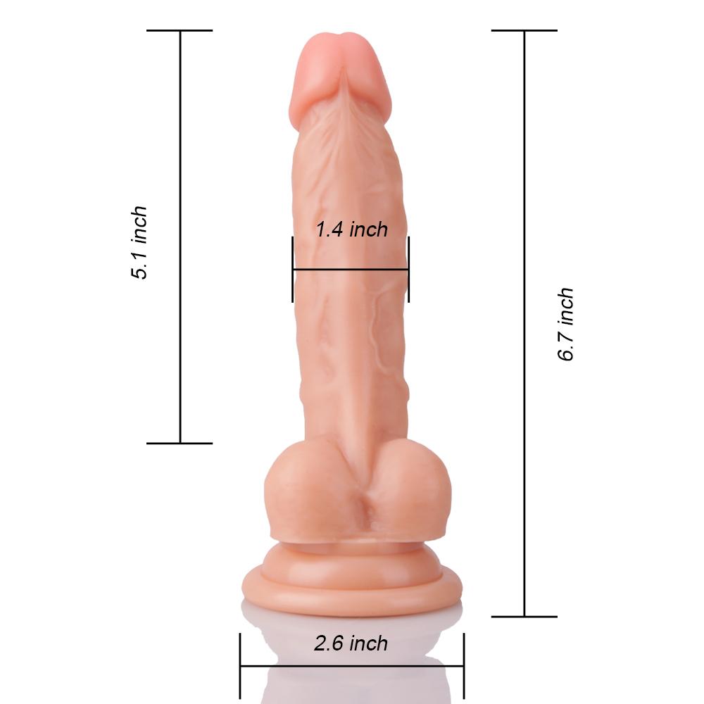 6.7 Inch Ultra-Soft Realistic Dildo