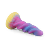 Load image into Gallery viewer, Spiral Colorful Silicone Anal Dildo