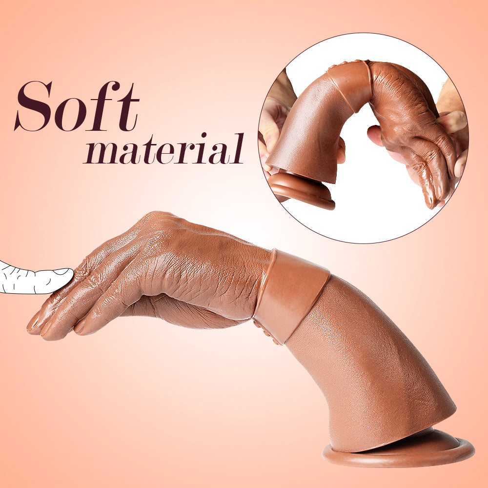 11 Inch Brown Realistic Hand Fist Dildo