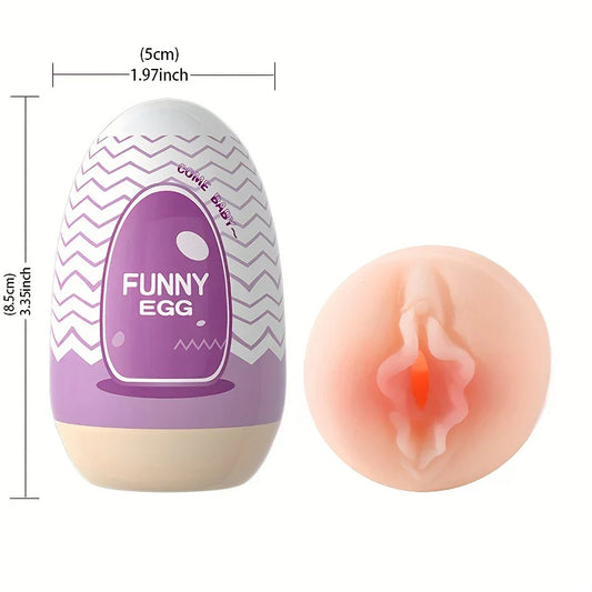 Egg Portable 3D Realistic Soft Male Masturbator