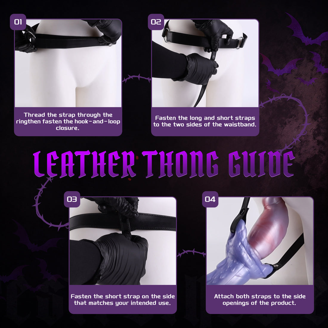 Dragon Tail Vibrating Double Ended Strap On