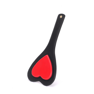 Heart Cowhide Leather Spanking Paddle BDSM Play