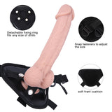 Load image into Gallery viewer, Flesh 9inch Silicone Strap On Dildo