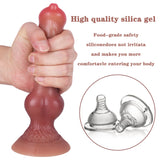 Carica l&#39;immagine nel visualizzatore di Gallery, Wolf Dildo Knots Silicone 7 inch