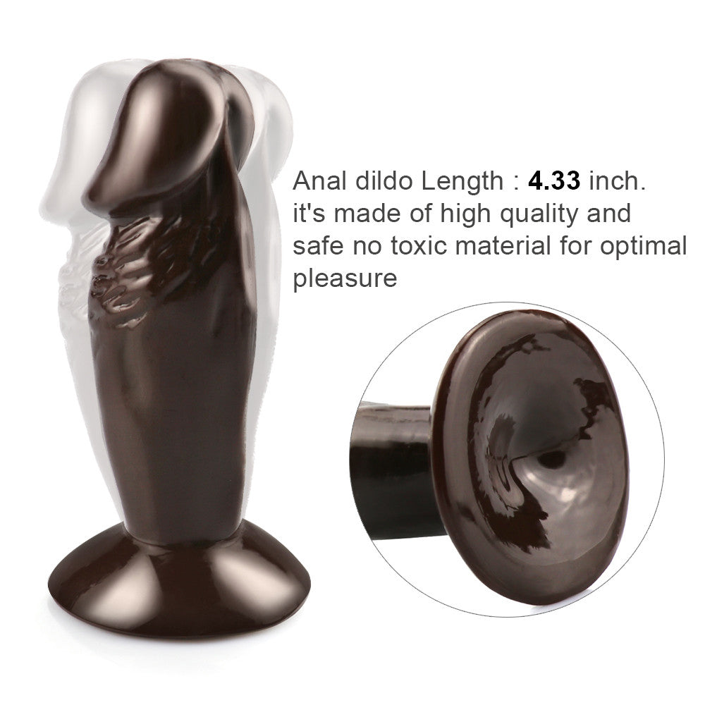 Short rough coffee dildo