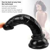 Load image into Gallery viewer, 6 inch Small black slim dildo