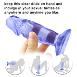 Load image into Gallery viewer, Short rough blue dildo