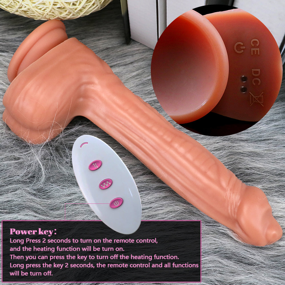 9" Remote Control Vibrating Alien Dildo