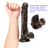 Charger l&#39;image dans la galerie, 10 inch coffee dildo