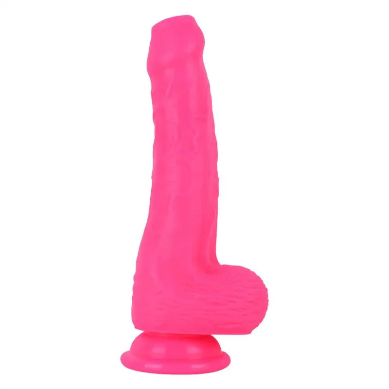 pink silicone dildo strap on