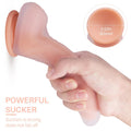 7.68 Inch Silicone Soft Realistic Dildo With The Keel