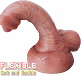 画像をギャラリー ビューアにロード Foreskin Covered 7 Inch Dildo