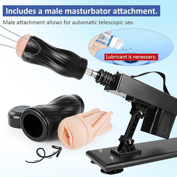 Adjustable Multi Attachments Thrusting Sex Machine Kit