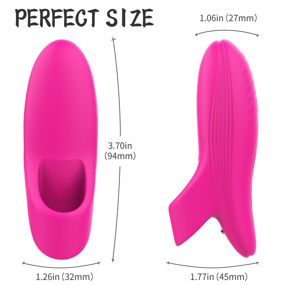 Usb Charge Soft Silicone Finger Vibrator