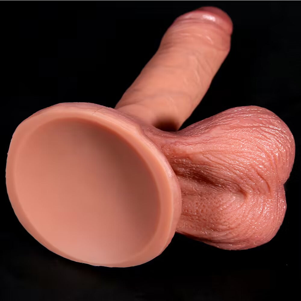 Super Soft Dildo Realistic 10 Inch With Balls