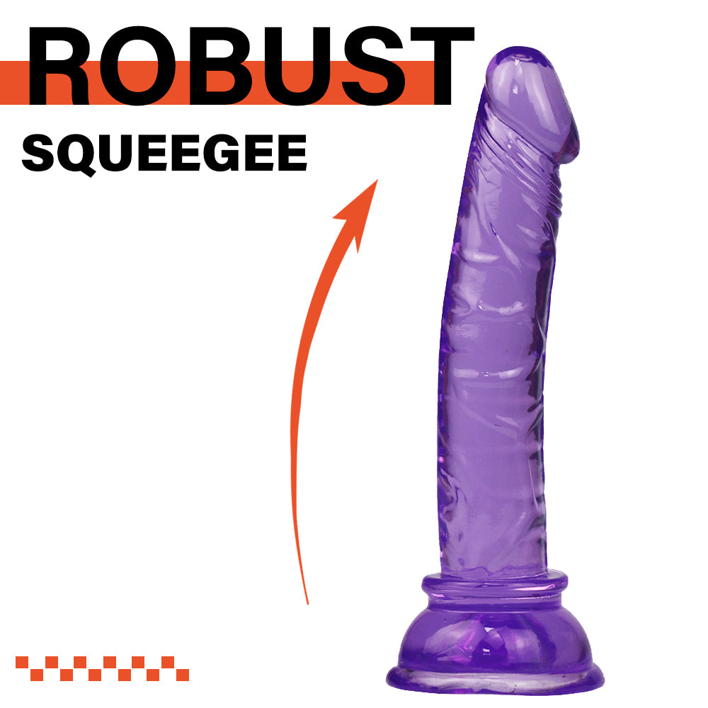 Small purple dildo small Suction Cup