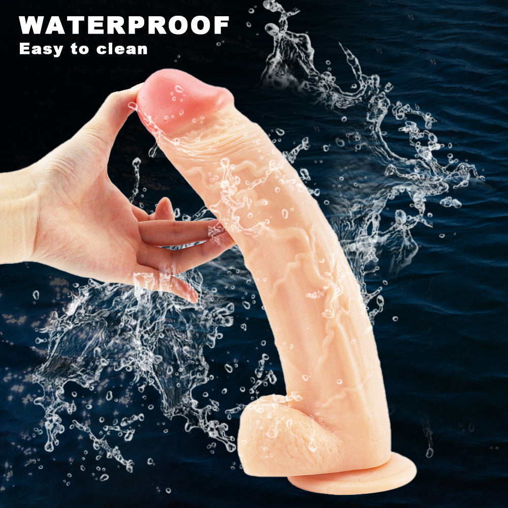 12 Inch Flesh Color Huge Dildo