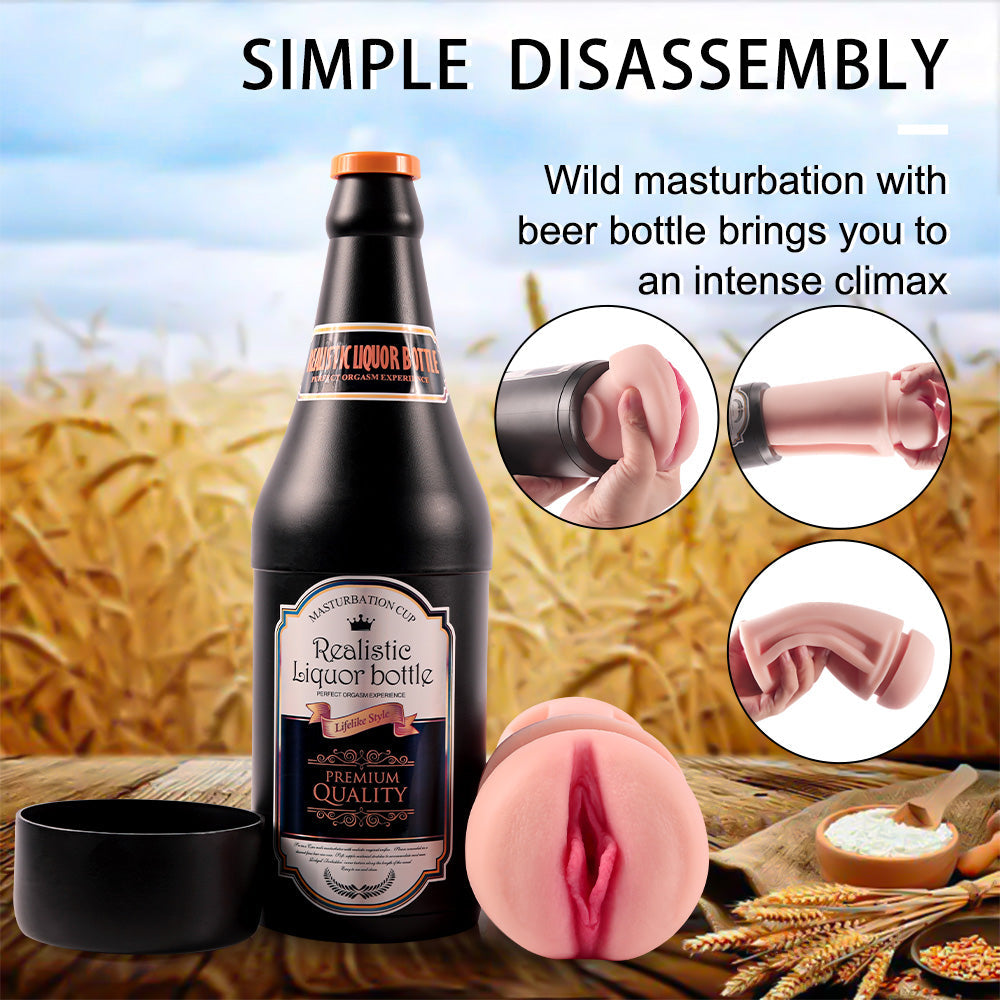 Beer Portable Vagina Disguise Men Masturbator