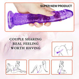 画像をギャラリー ビューアにロード 8 Inch small straight purple dildo